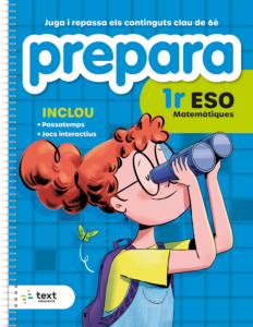 Coberta del Quadern estiu PREPARA primer ESO matemàtiques